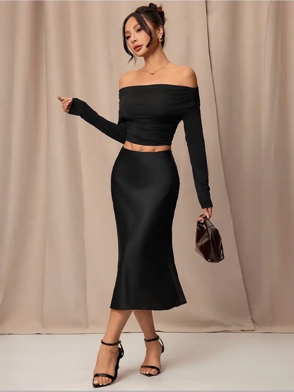 Black Midi Skirt